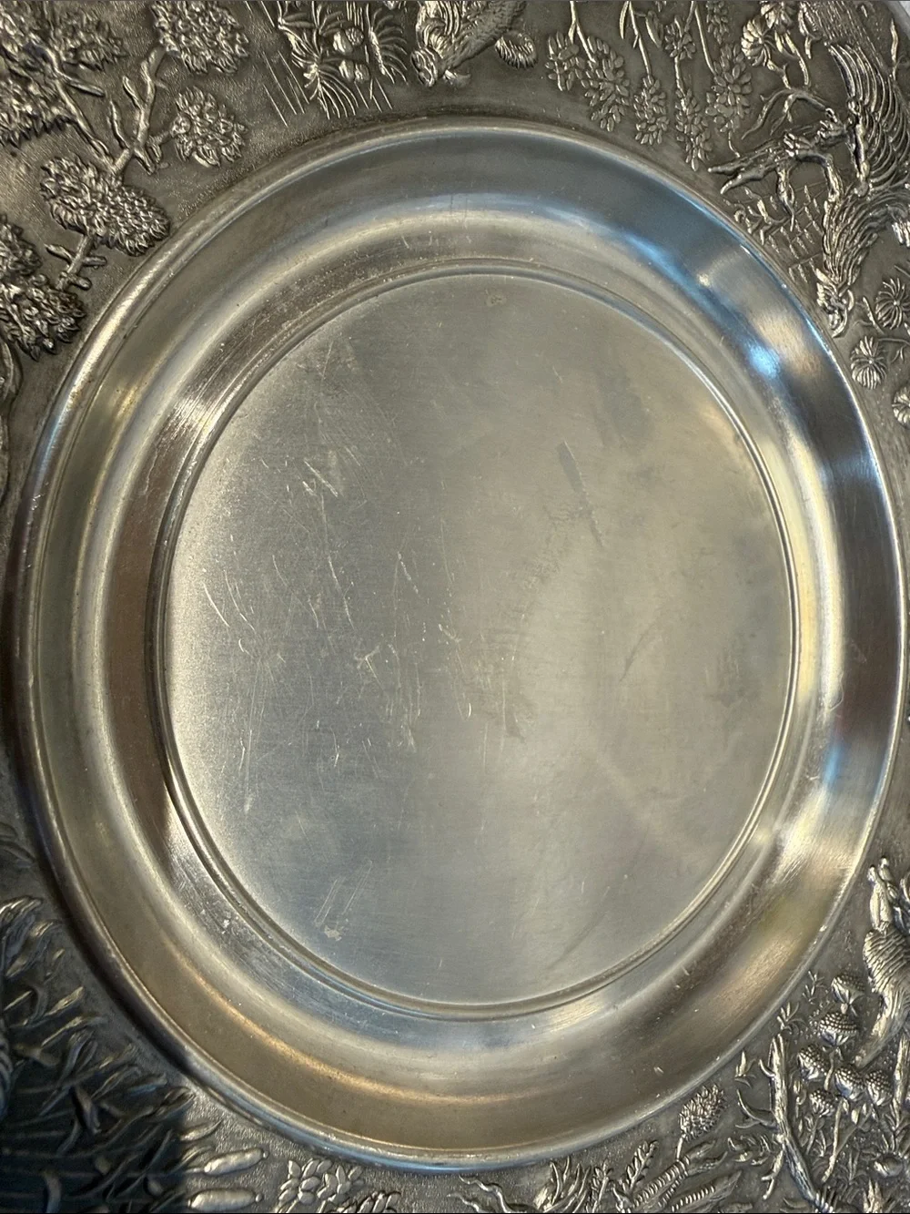 Pewter Wall Plate